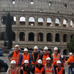 Group gathers outside the Colosseum (Photo courtesy Peter Savolainen)
