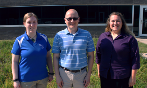 (From left) Patricia Thompson, Peter Savolainen, and Ellen Nightingale (Photo by InTrans)