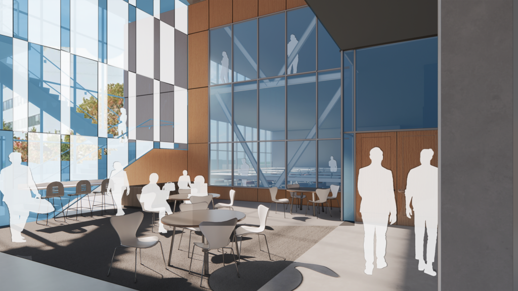 Rendering of Town Engineering Lobby